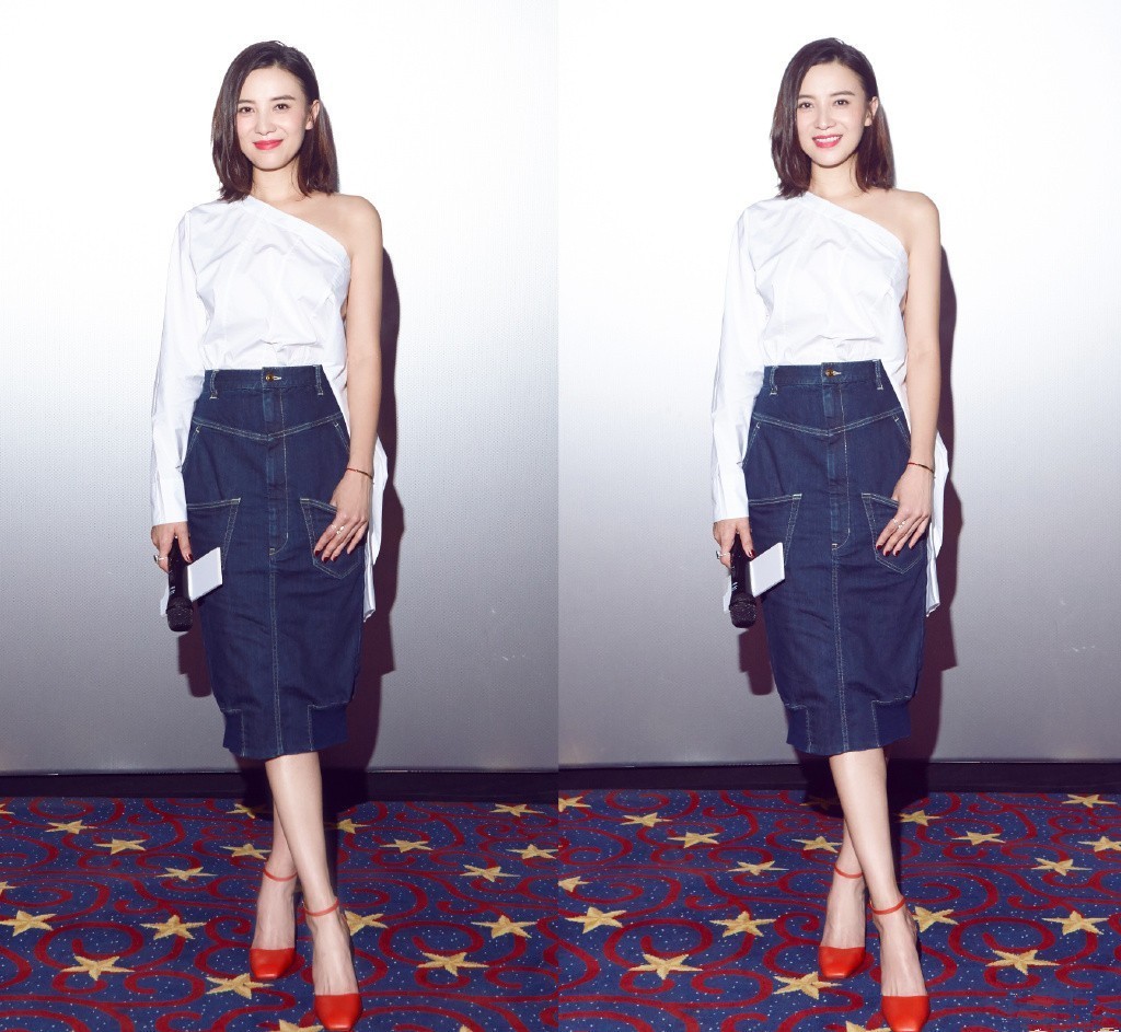 宋佳和杨幂穿衣搭配,杨幂宋佳靠一个发型变少女