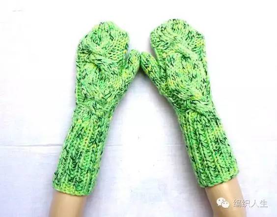 毛线织手套一般起多少针,用毛线编织的半指手套教程