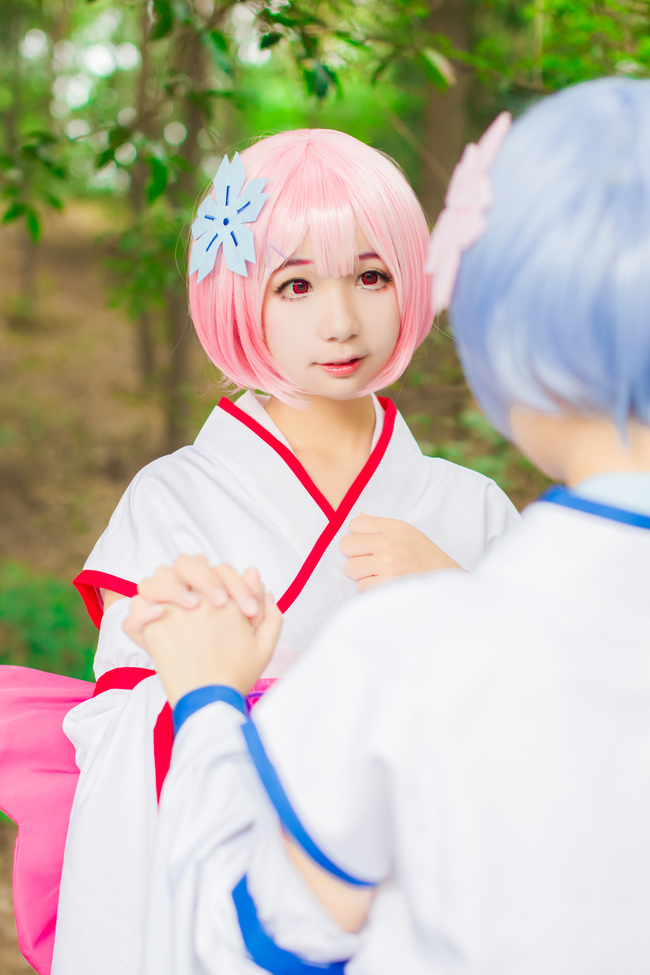 从零开始的异世界生活魔女cos,从零开始的异世界拉姆蕾姆cos