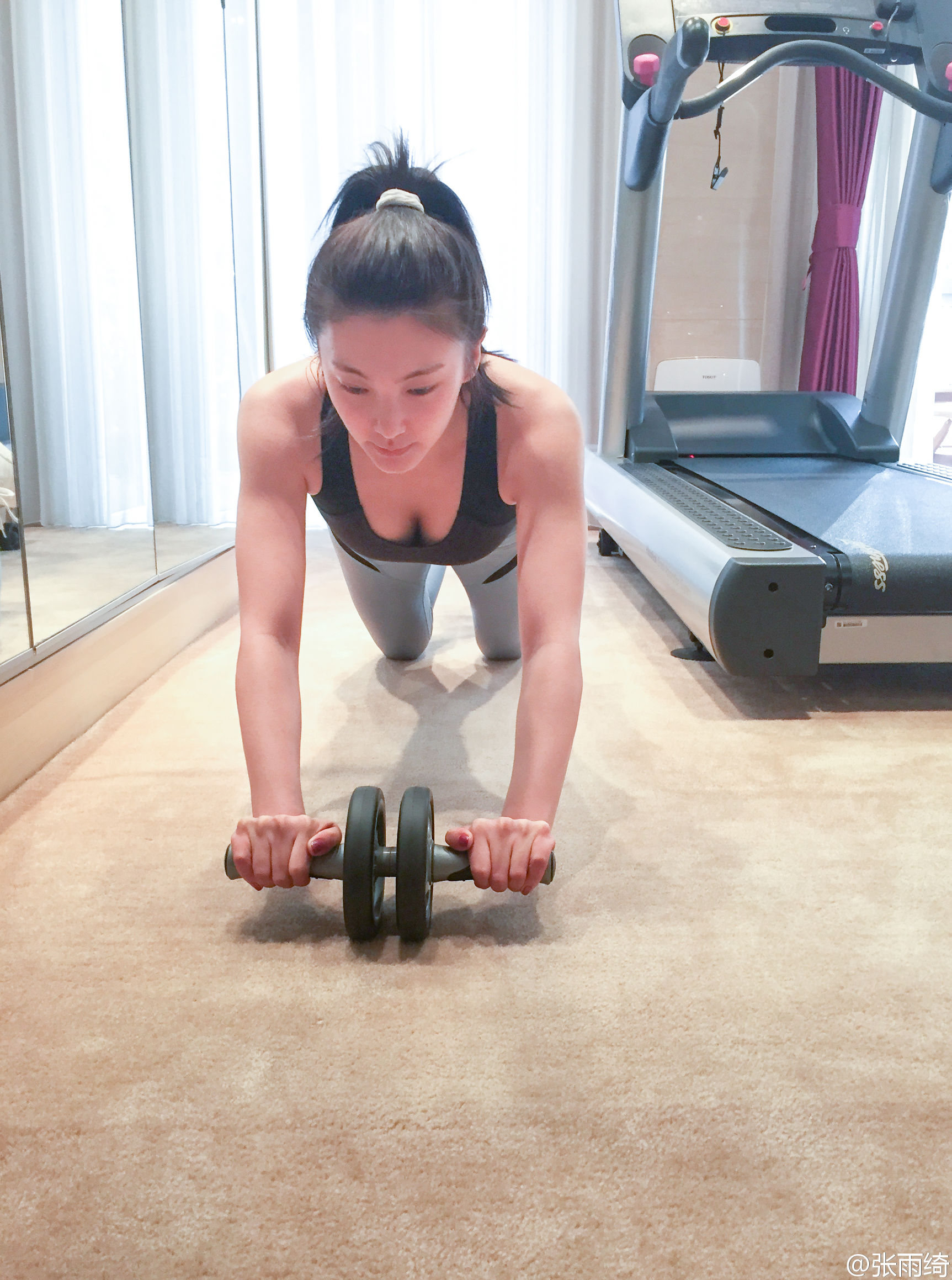 张雨绮健身裙搭配,张雨绮运动装怎么搭配