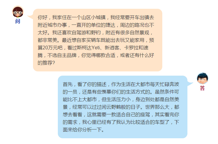 车市问答:自驾游的好选择可以是他