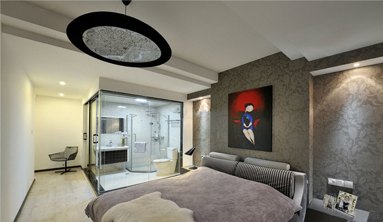 成都南湖世纪125平米-现代简约装修风格案例