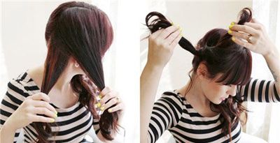 适合盘发的卷发发型,2021最洋气中短发型盘发