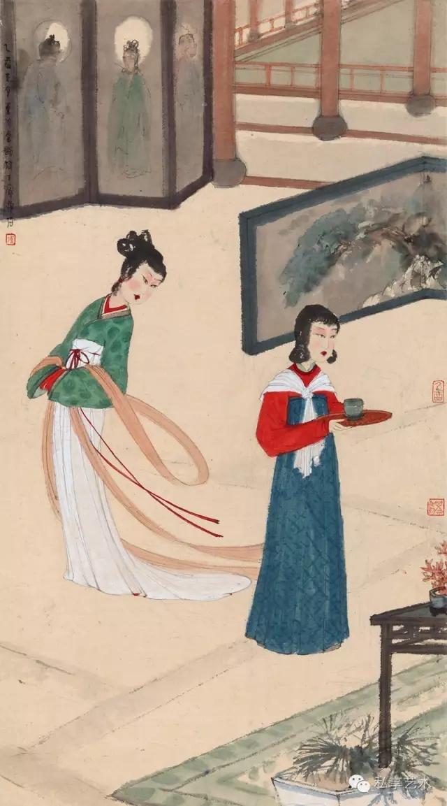 傅抱石与中国画教学,傅抱石泼墨山水画法