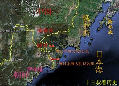 图们江出海口属于哪里的,东北历史上的出海口