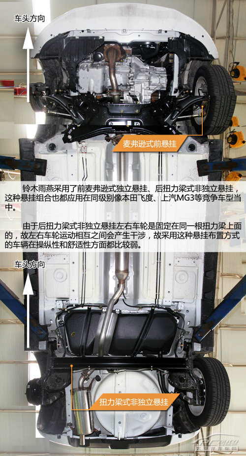 铃木雨燕底盘结构图片,铃木雨燕底盘解析