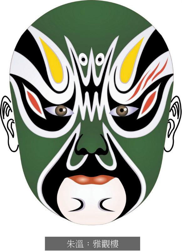 国粹脸谱重组画,国粹创意经典脸谱
