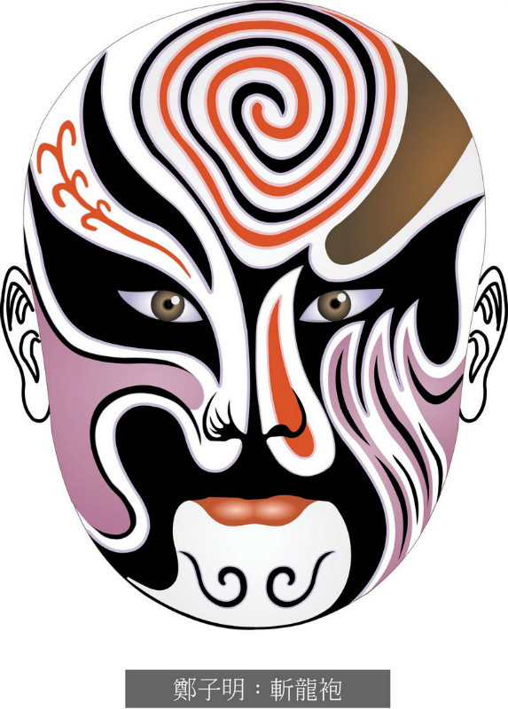 国粹脸谱重组画,国粹创意经典脸谱