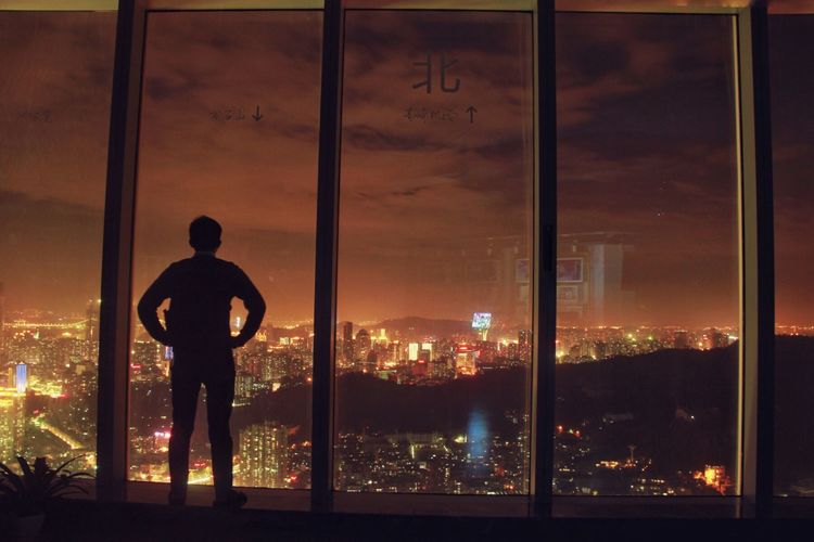 云上厦门看厦门夜景,海上看厦门