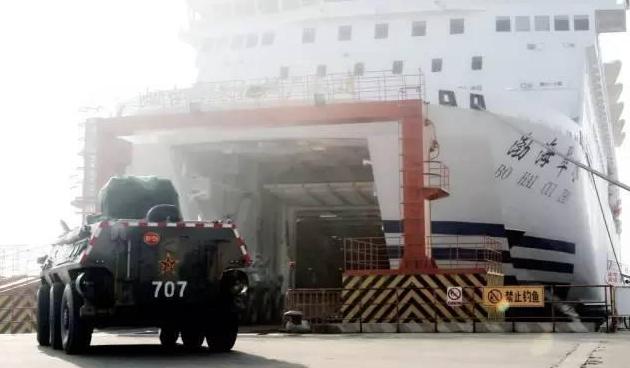 大型滚装船可以投送多少兵,滚装船运兵能力