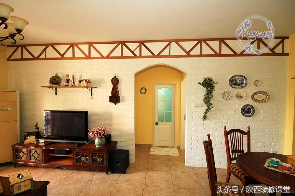 美式简约风硬装软装19万,10万硬装小户型复古风