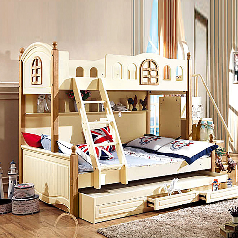 现在流行多功能子母床,多功能可移动抽式子母床