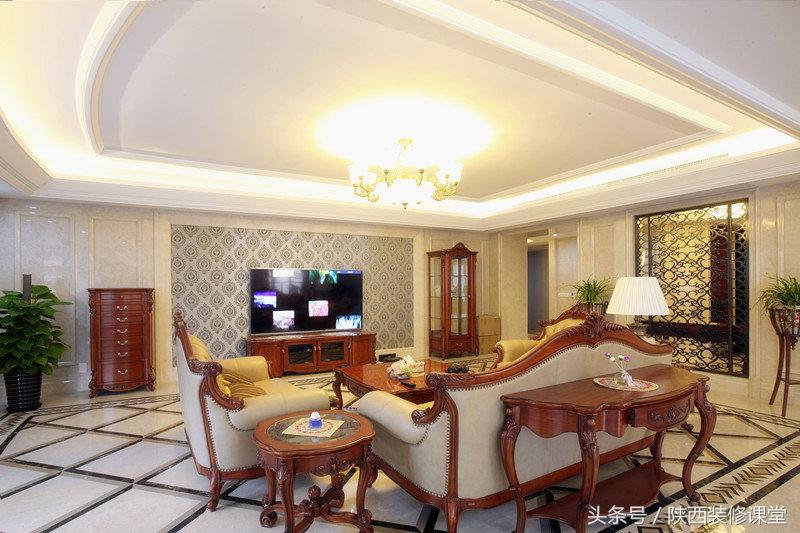 欧美大平层豪宅,欧美大平层客厅装修效果图