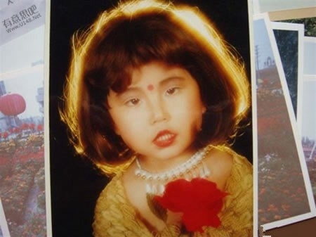 影楼风儿童照,90后经典童年影楼照