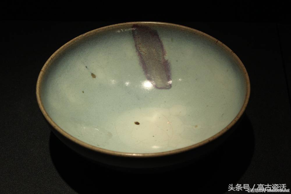 高古瓷钧窑,钧窑盖碗紫色价格