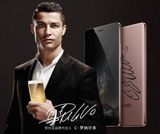 c罗代言努比亚,足球巨星c罗代言wey