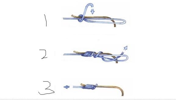 怎么把带鱼线的鱼钩绑在钓竿上,怎么把绑好的鱼钩绑在鱼线上