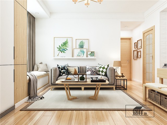 瀚林澜山A户型怎么样88㎡日式风格装修预览