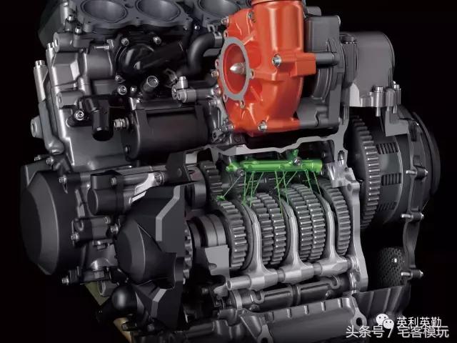 川崎kawasaki摩托车拼装,田宫川崎h2模型拼装过程