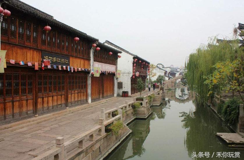 嘉兴月河街老字号美食,江南水乡月河古街