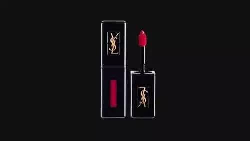 ysl圣罗兰新品黑管唇釉416全球购,ysl黑管金管口红试色
