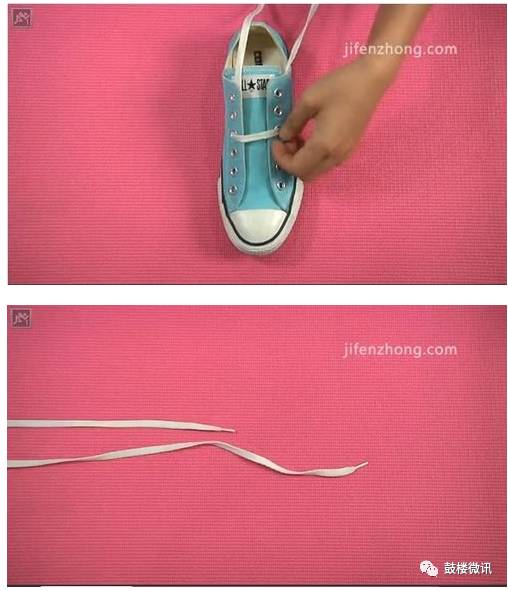 adidas三叶草ozweego鞋带系法,鞋带的可爱系鞋法