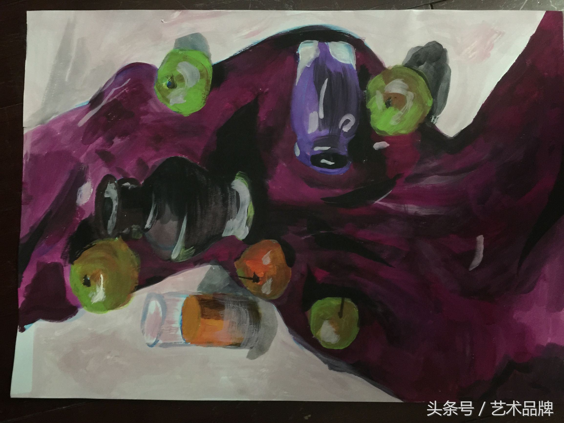 怎样画难度较大水粉画,水粉画10岁