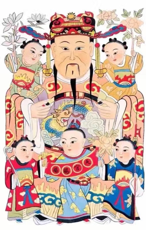 初五正确的五路财神图,初五迎财神10张图