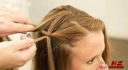 瀑布编发详细教程,瀑布的编发教程图解