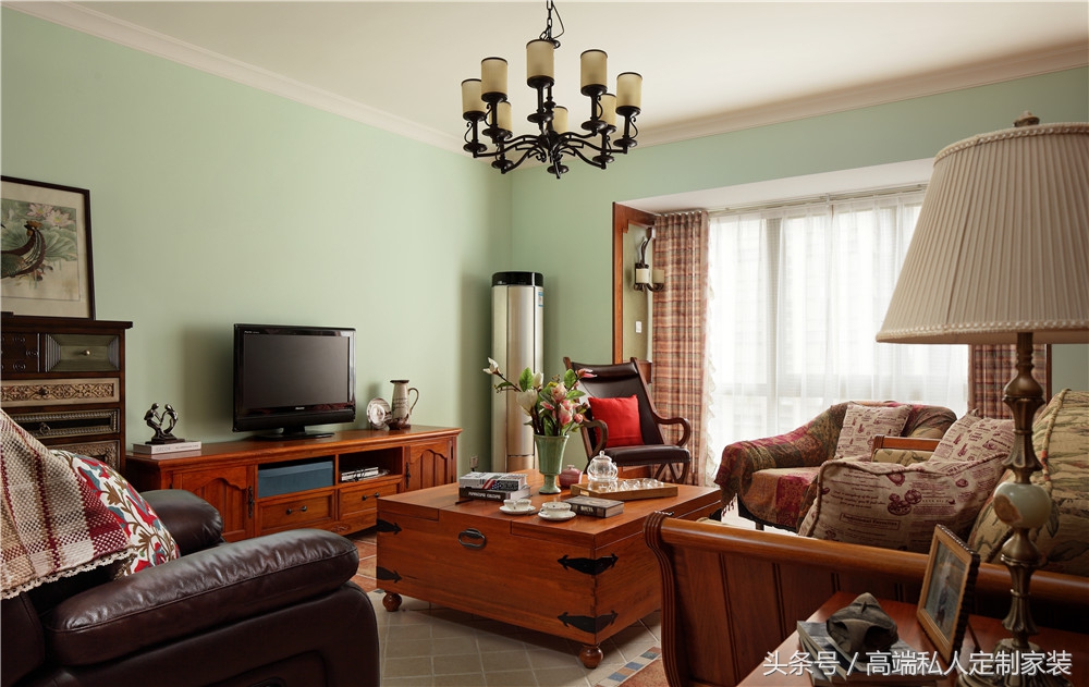 美式装修风格全屋效果图石家庄市,装修设计小户型80平两室石家庄