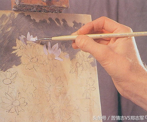 外国油画大师画牡丹视频,名家菊花油画