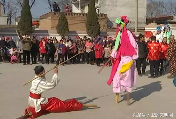 卫辉市柳卫高跷表演,卫辉市柳位高跷视频