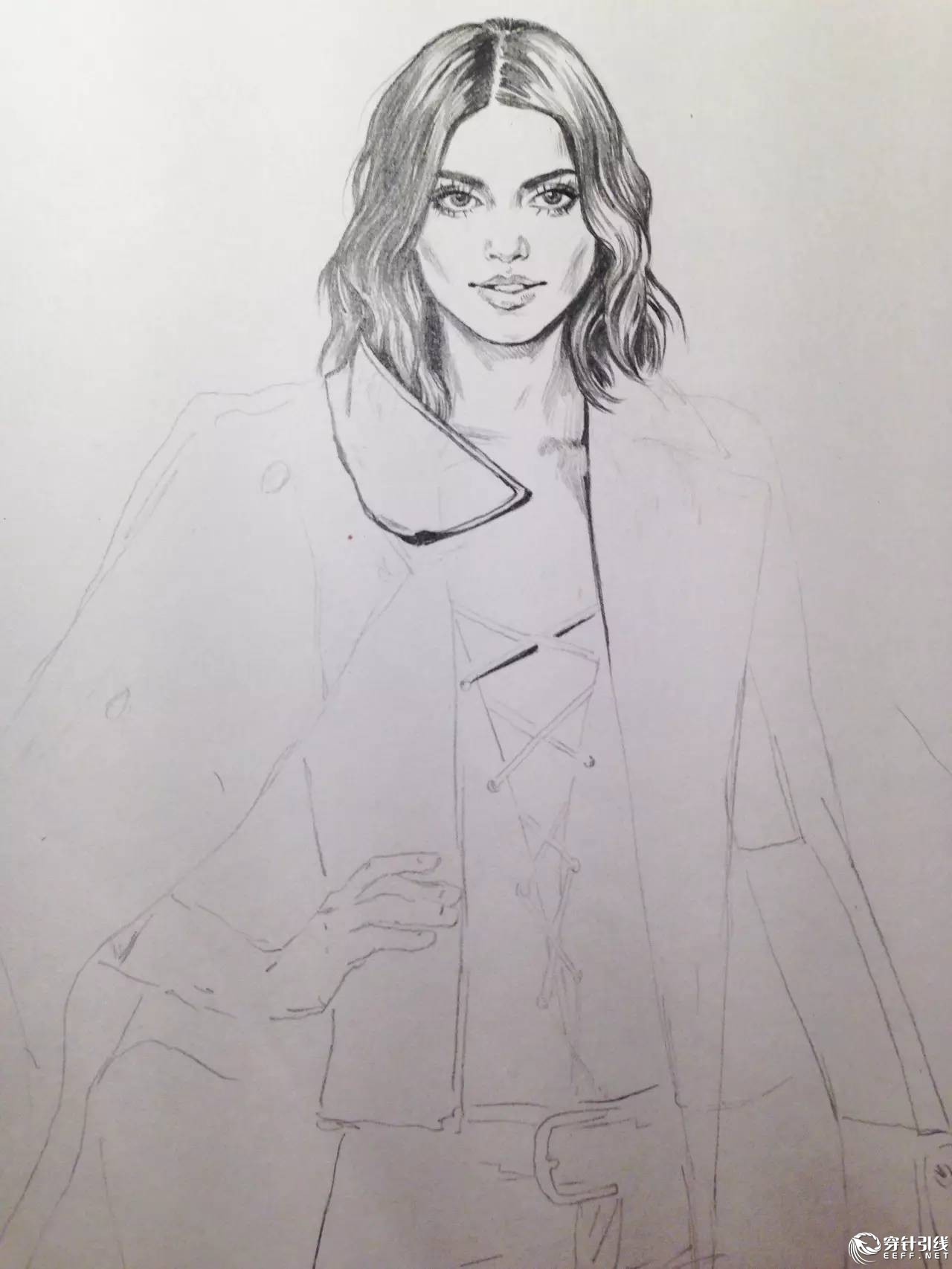 服装设计手绘时装,手绘时尚潮流服装