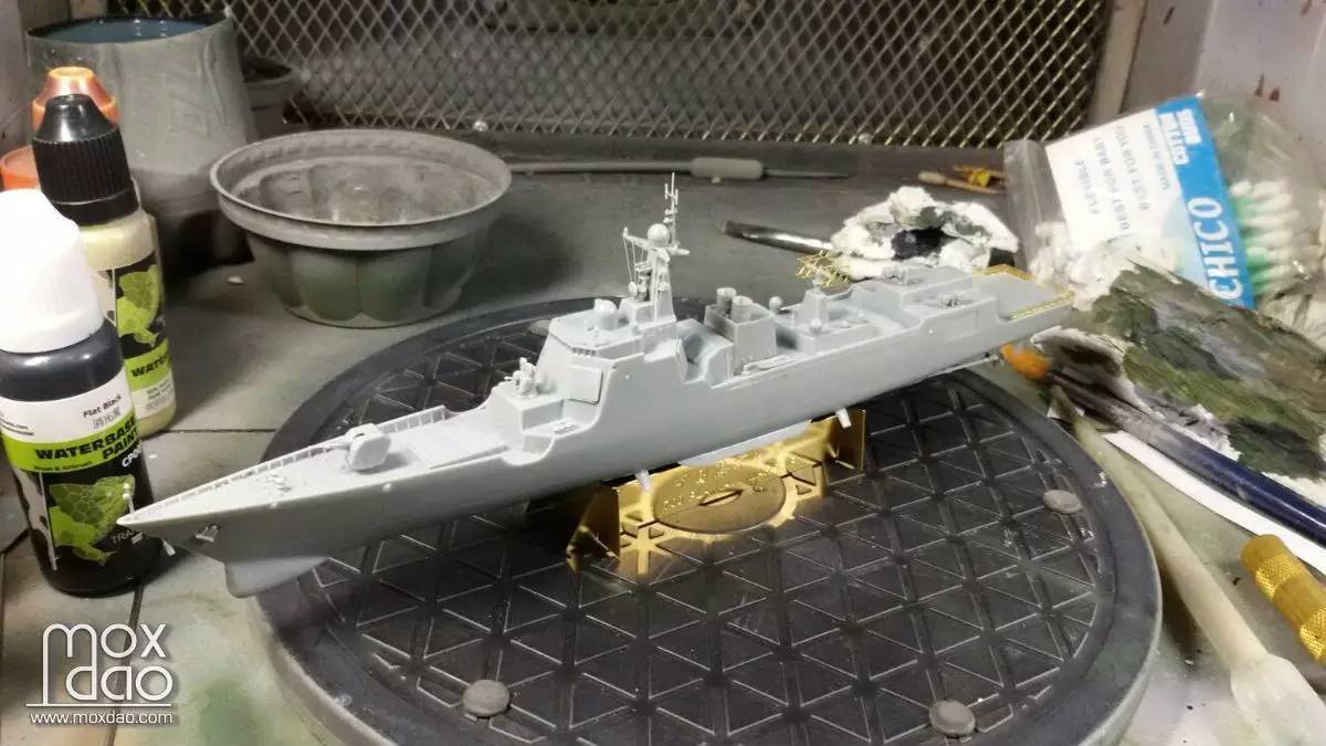 国舰模型,巡洋舰模型制作全过程