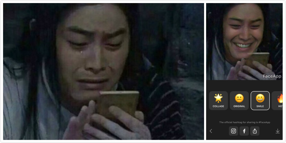 自然美颜照相app,照相面瘫