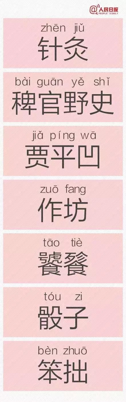 看到这些汉字，我怀疑我可能学了假汉语~