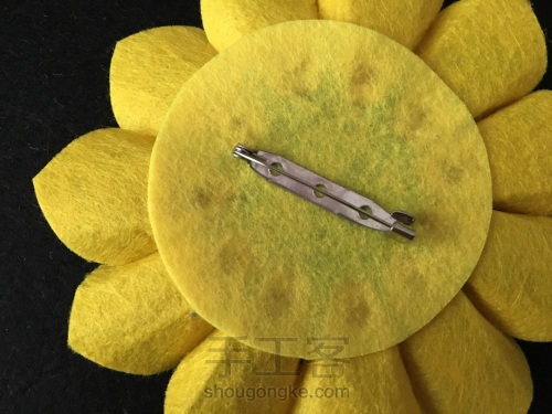 不织布太阳花教程,不织布太阳花制作图解