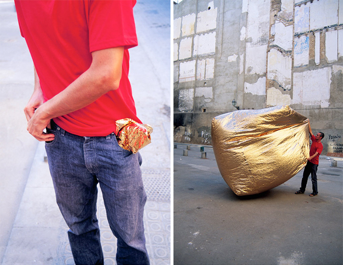 他发明的房子，可以随身放进口袋