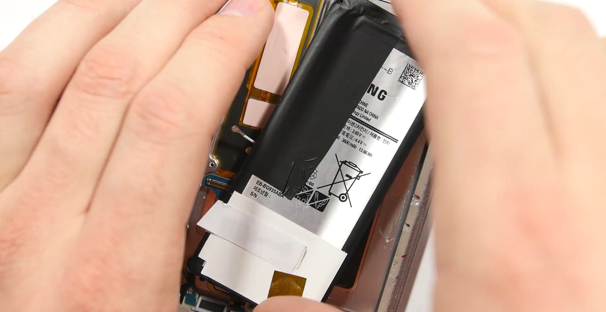 三星s7edge拆机修电源键,三星s7edge拆机视频