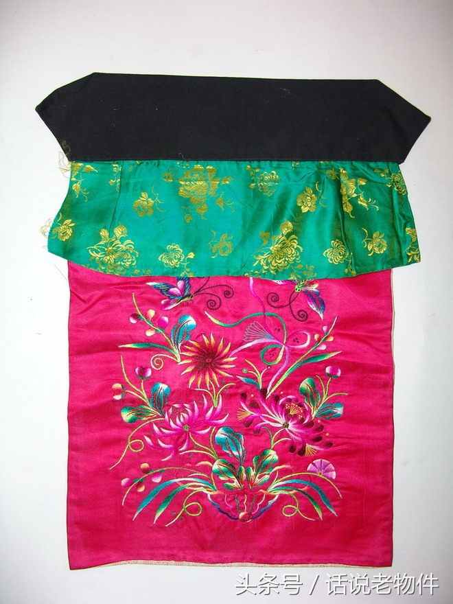 老绣品四幅,老绣品灯帘图片欣赏