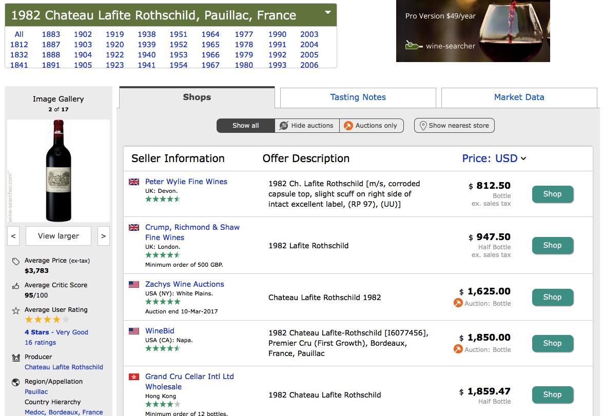 如何在wine-searcher买酒,winesearcher怎么用