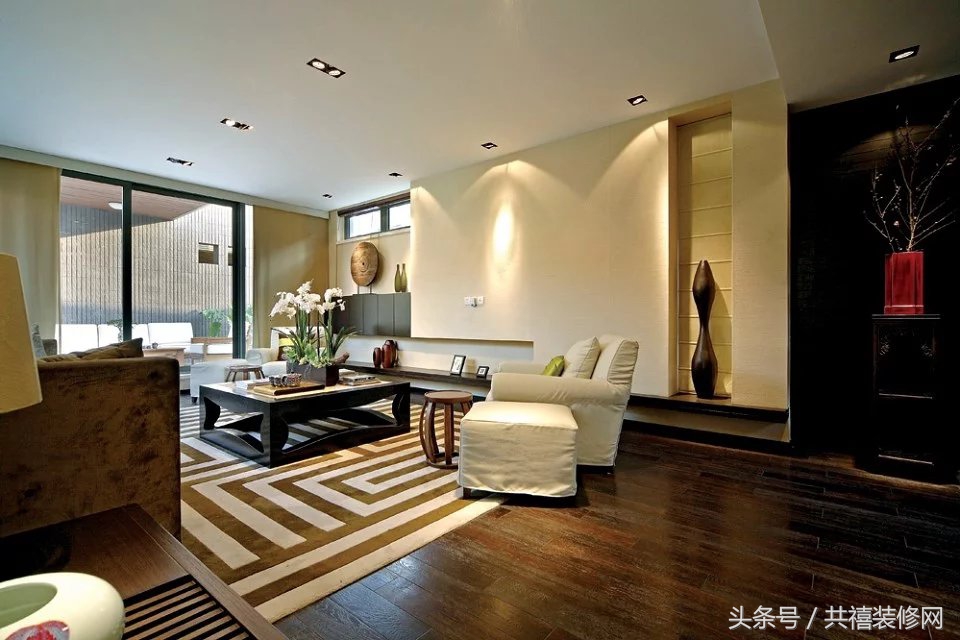 350平米雅致主义装修效果图,湖蓝色系轻奢装修效果图