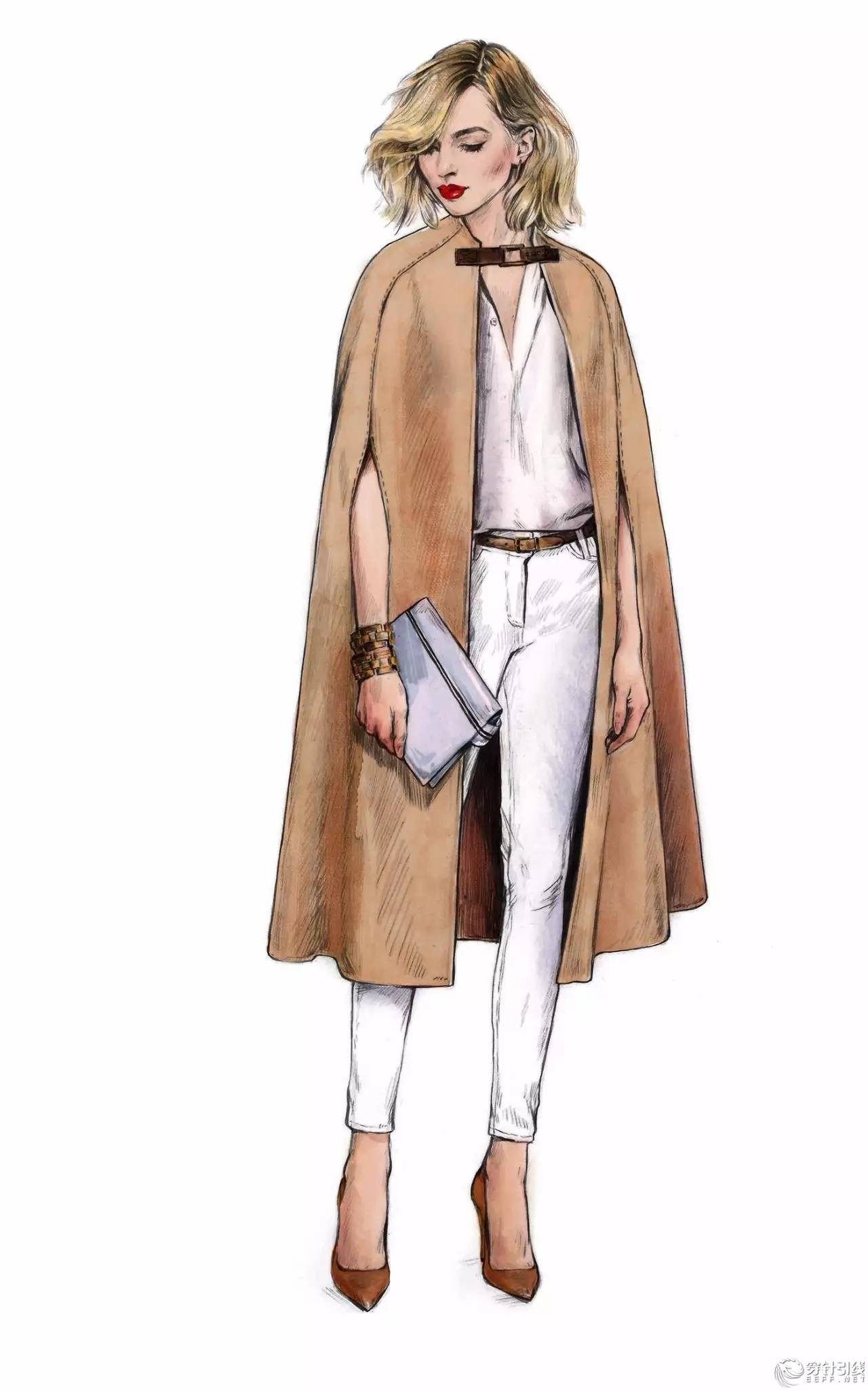 服装设计手绘时装,手绘时尚潮流服装