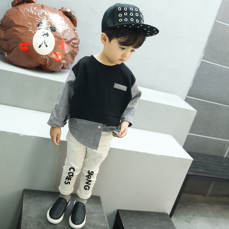 灯芯绒哈伦裤上搭配的卫衣儿童,哈伦裤搭配什么上衣冬季儿童