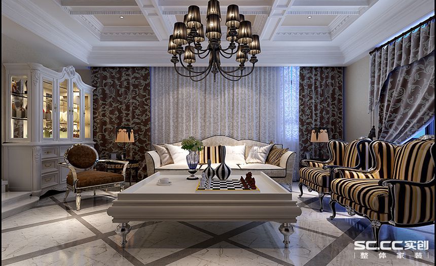 青岛红岛装修,青岛保利红岛湾别墅130平装修