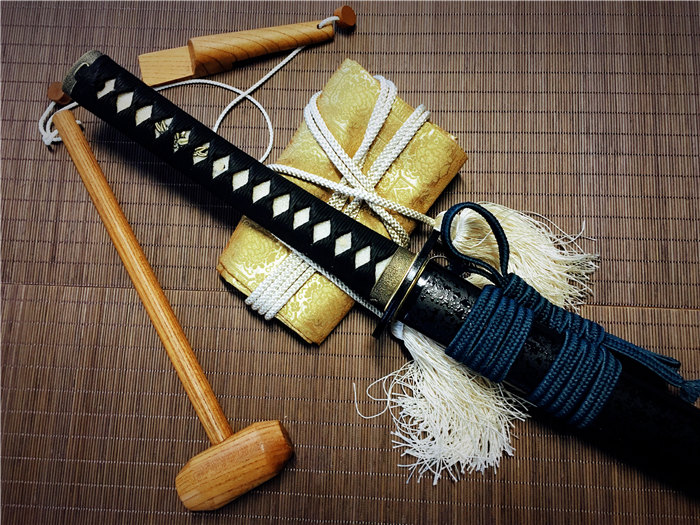 日本刀鉴赏松柏梧桐侟美浓系打刀古法研磨