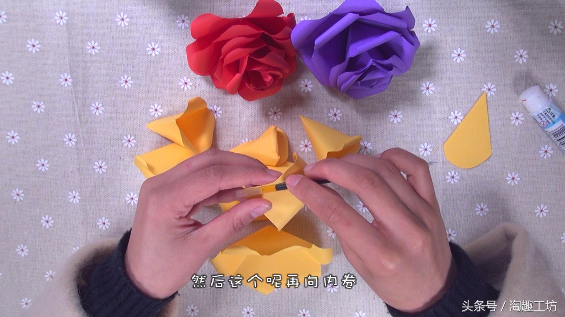 玫瑰花这样折才最漂亮,手残党也能学会的玫瑰花折法