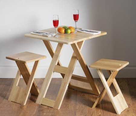 30平正方形房间设计,壁挂折叠桌小户型效果图