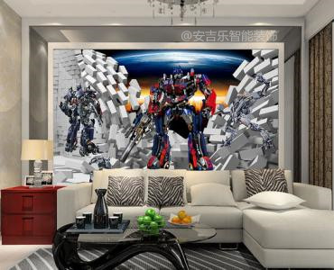 白色墙纸的装修效果,墙纸店装修效果图片