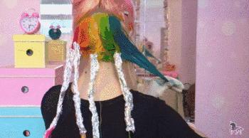 美人计偏分发型,美人计的发型